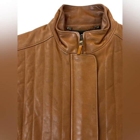 Ralph Laurent brown leather vest - Picture 6 of 10